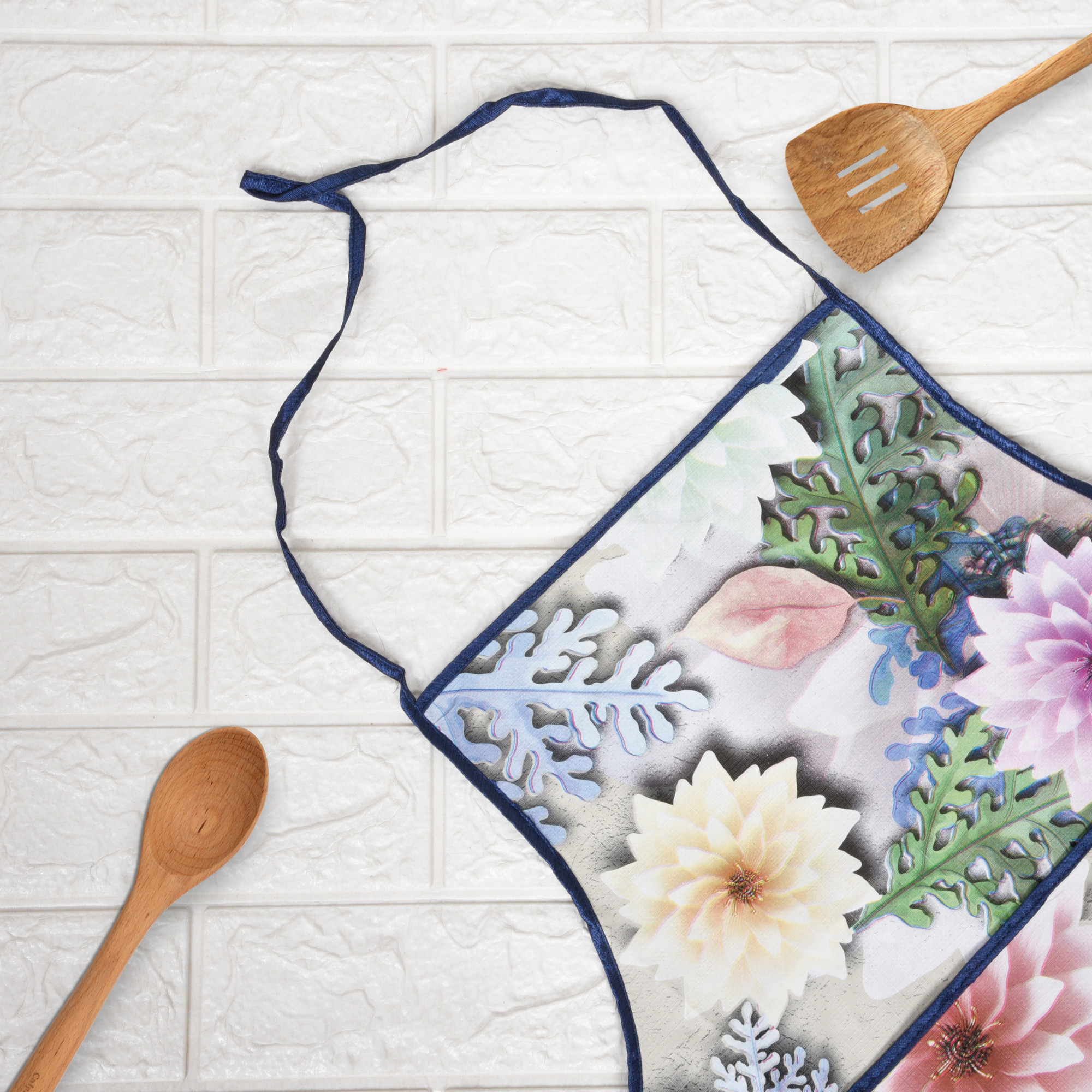 Kuber Industries Kitchen Apron  Kitchen Dress for Women  Waterproof Apron  Apron for Restaurant  Front Pocket  Apron for Chef  Cooking Apron for Men  Sunflower Print  Brown