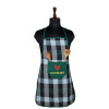 Kitchen Apron | Kitchen Dress for Women | Waterproof Apron | Apron for Restaurant | Front Pocket | Apron for Chef | Cooking Apron for Men | Bada Check | Green