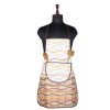 Kitchen Apron | Kitchen Dress for Women | Waterproof Apron | Apron for Restaurant | Front Pocket | Apron for Chef | Cooking Apron for Men | Wave Print | Cream