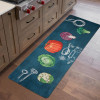 Kitchen Mats for floor | Floor Carpet | Carpet for Home | Runner for Kitchen | Kitchen Floor Runner | Anti-Skid | Carpet Rug for Entrance | Vegetables Print | Green