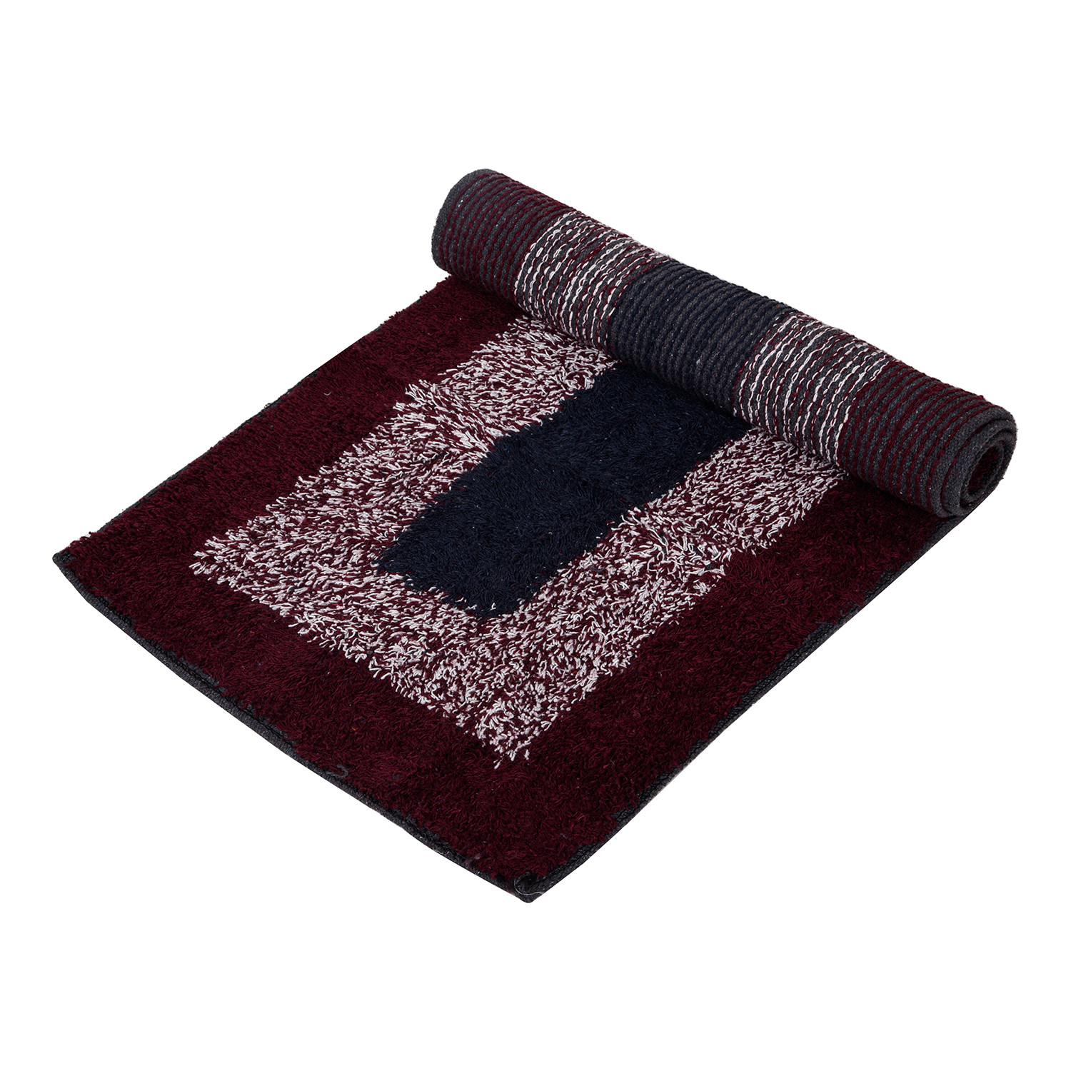 Kuber Industries Kitchen Set  Luxury Kitchen Floor Door Mat Runner Set  Doormat for Kitchen  Cotton Border Kitchen Set  Door Mat  Kitchen Runner Set  2 Pcs Set  Maroon