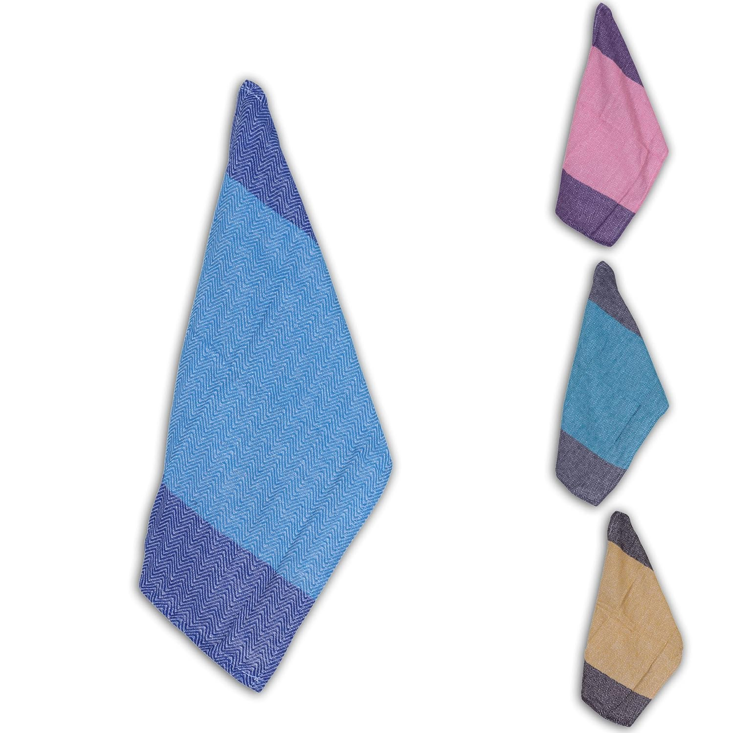 Kuber Industries Kitchen Towel|Cotton Premium Herring Bone Absorbent Dish Cloth|Antibacterial Hand Napkins Perfect for Kitchen Cleaning Set of 4 (Multicolor)