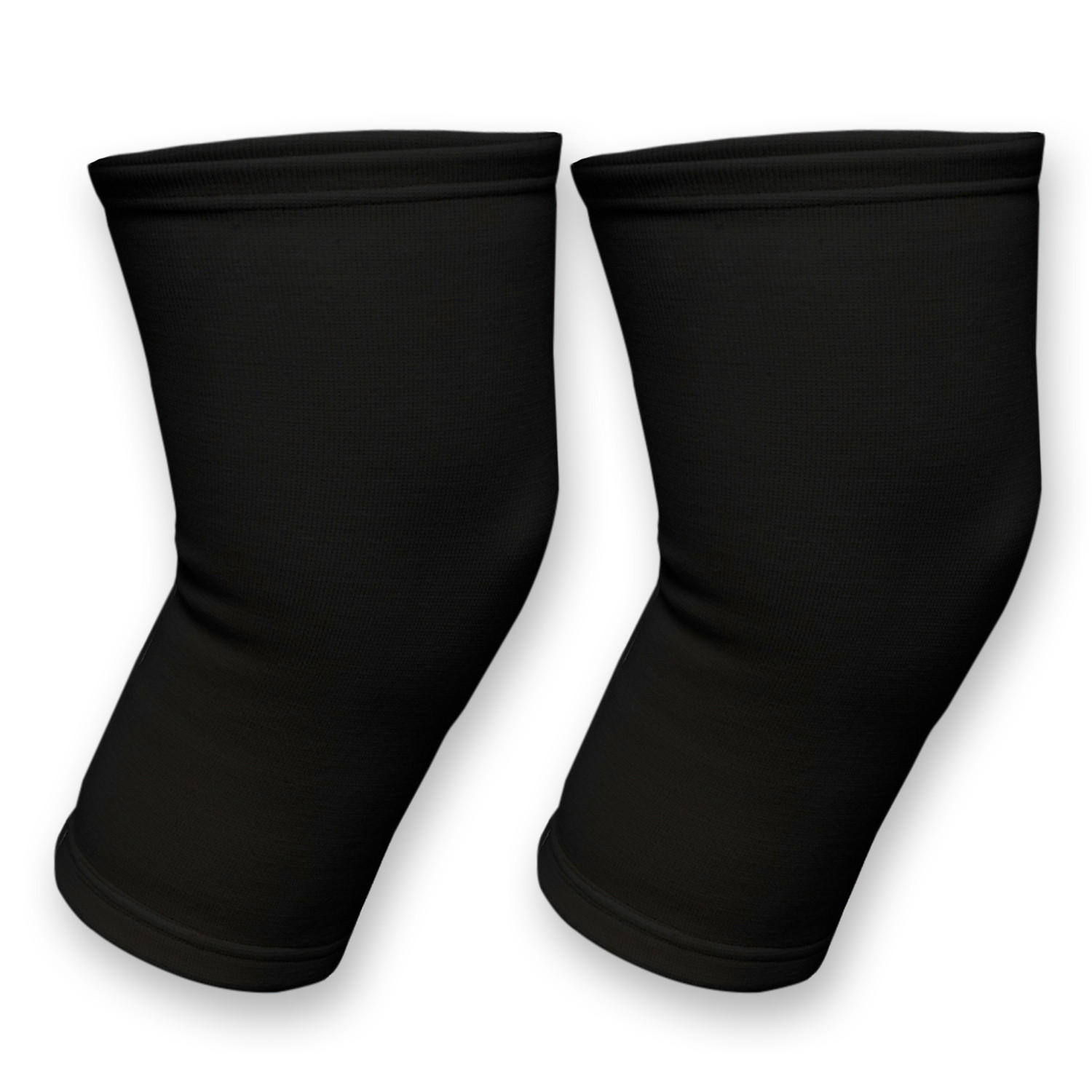 Kuber Industries Knee Cap | Cotton 4 Way Compression Knee Sleeves |Sleeves For Joint Pain | Sleeves For Arthritis Relief | Unisex Knee Wraps | Knee Bands |Size-S|1 Pair|Black