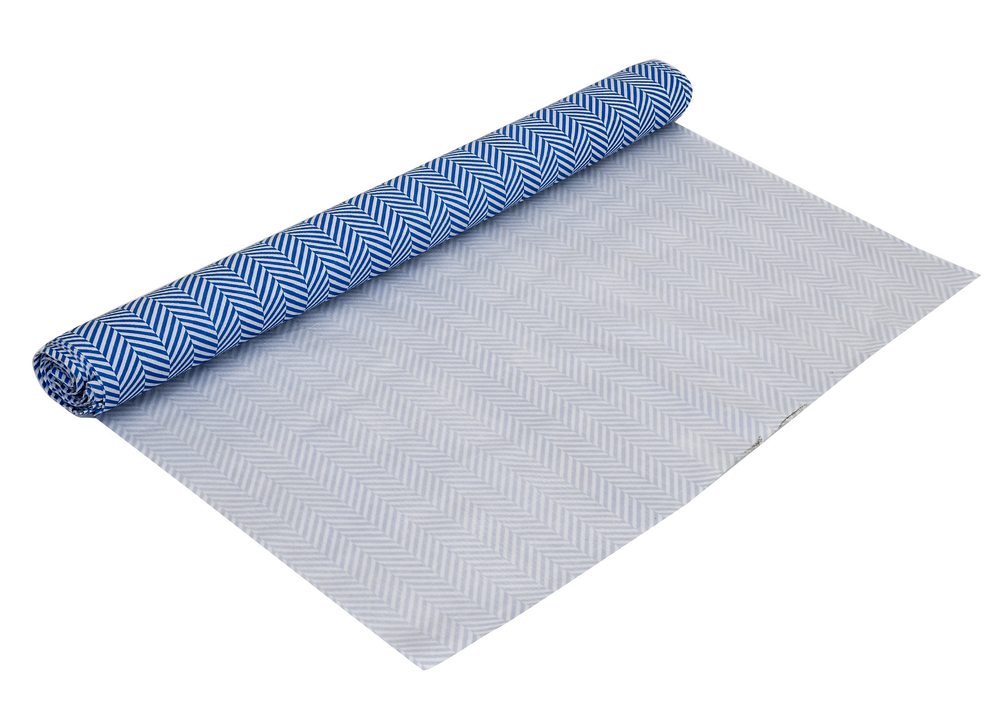 Kuber Industries Laheriya Print PVC Wardrobe Kitchen Drawer Cupboard Cabinet Shelf Mat, Shelf Liner 5 Mtr (Blue)