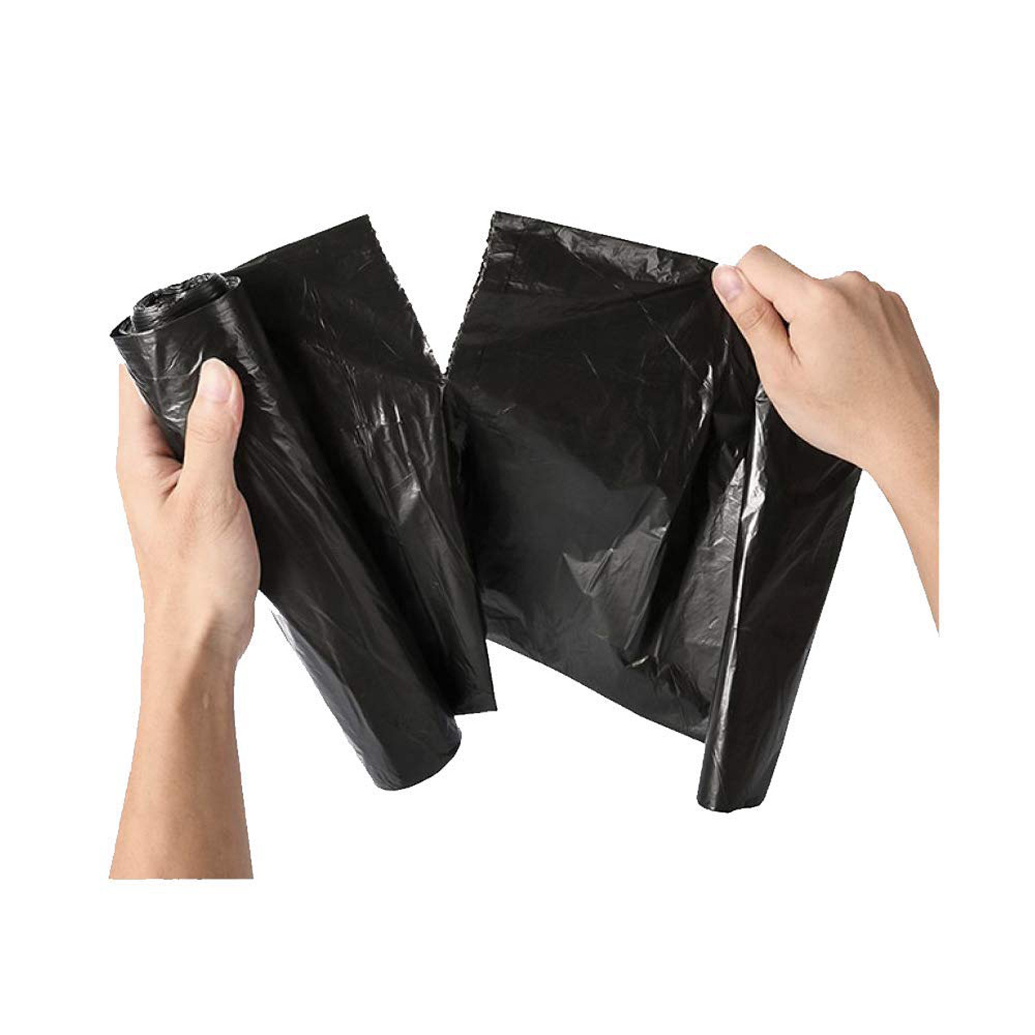 Kuber Industries Large Biodegradable Garbage Bags, Dustbin Bags, Trash Bags For Kitchen, Office, Warehouse, Pantry or Washroom, 24x30 Inches (Black)-HS41KUBMART24040