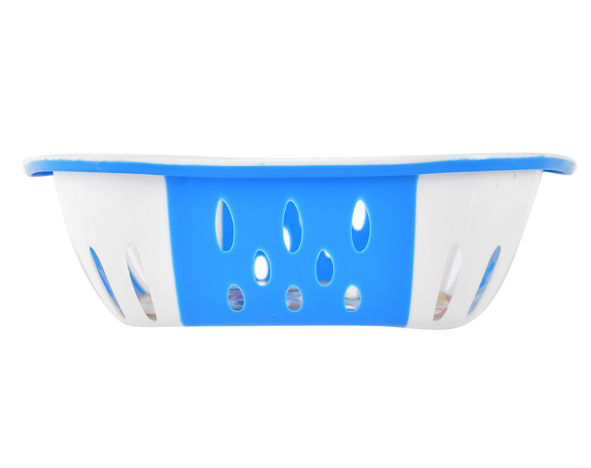 Kuber Industries Large Plastic Fruit, vegetable Storage Basket (Blue)-HS42KUBMART25377