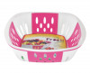 Kuber Industries Large Plastic Fruit, vegetable Storage Basket (Pink)-HS42KUBMART25357