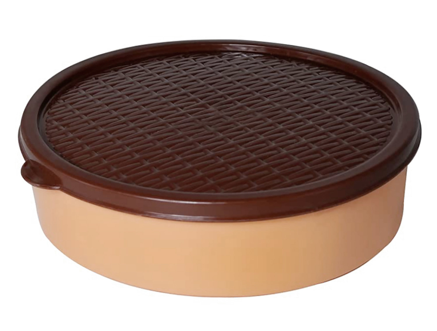 Kuber Industries Large Plastic Masala Box With 6 Containers & 1 Spoon (Cream)-HS43KUBMART25893