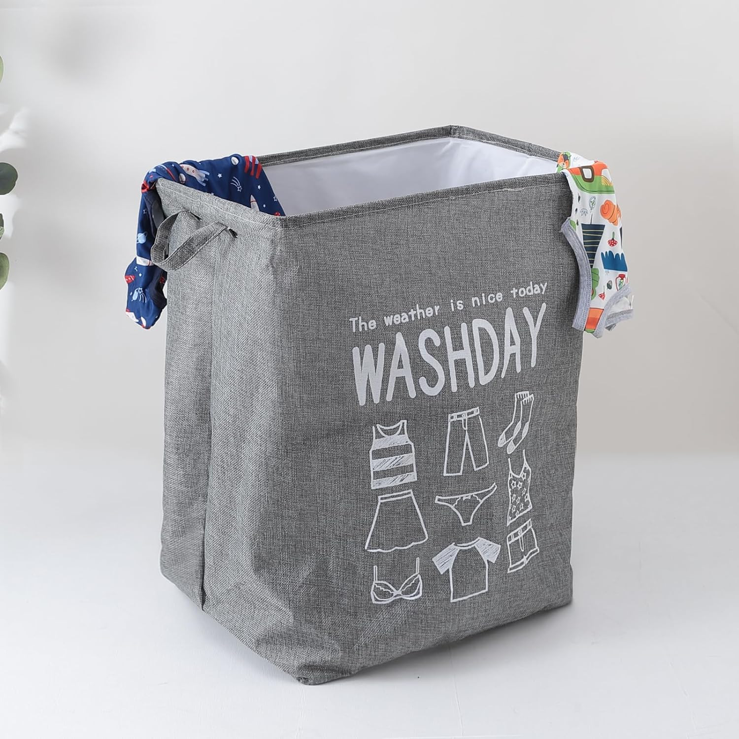 Kuber Industries Laundry Basket For Clothes|Foldable Laundry Hamper|Basket For Toys, Dirty clothes, Storage 