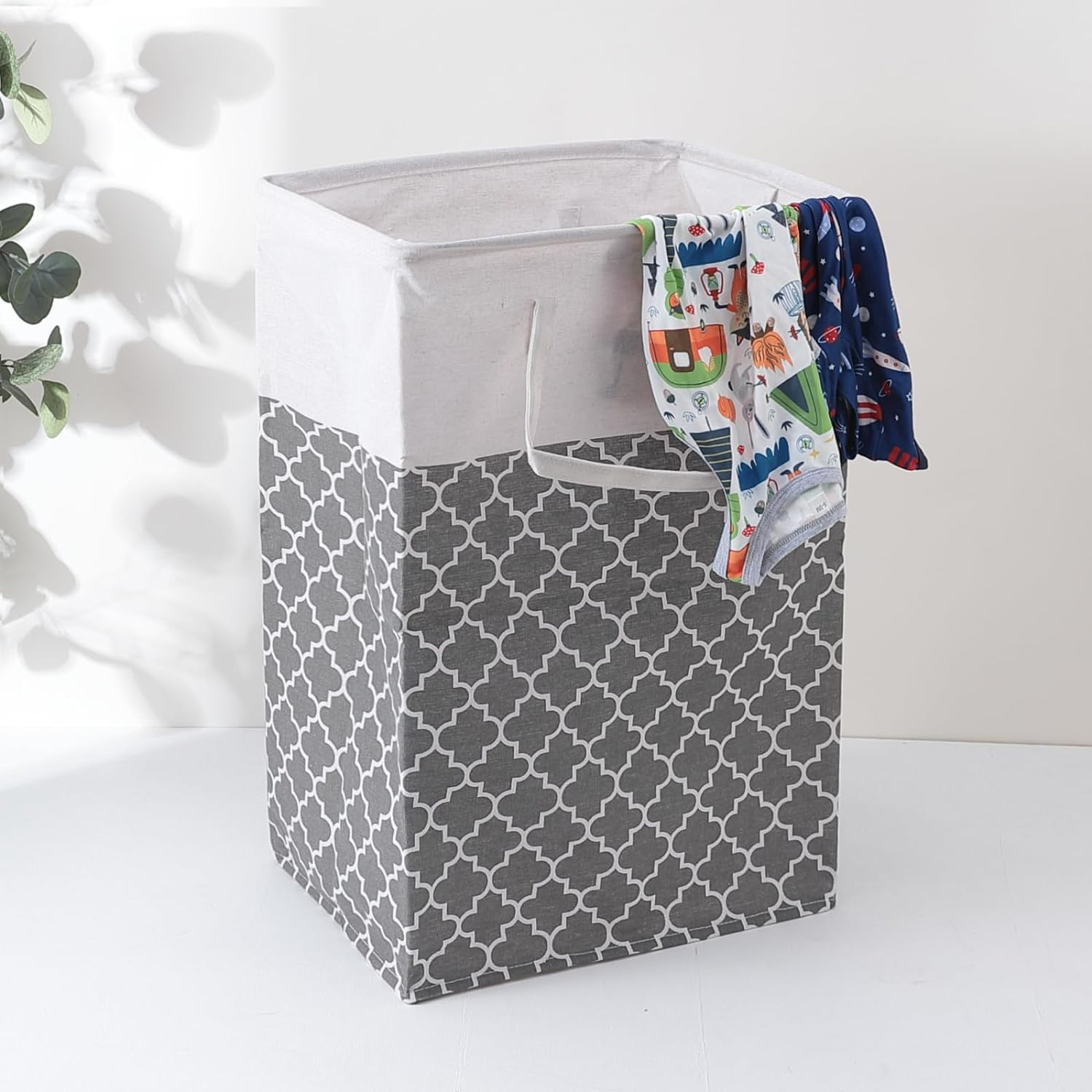 Kuber Industries Laundry Basket For Clothes|Foldable Laundry Hamper|Basket For Toys, Dirty clothes, Storage 