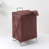 Kuber Industries Laundry Basket For Clothes|Foldable Laundry Hamper|Basket For Toys, Dirty clothes, Storage &quot;40 LTR&quot; (Brown)