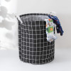 Kuber Industries Laundry Basket For Clothes|Foldable Laundry Hamper|Basket For Toys, Dirty clothes, Storage &quot;45 LTR&quot; (Black)