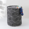 Kuber Industries Laundry Basket For Clothes|Foldable Laundry Hamper|Basket For Toys, Dirty clothes, Storage &quot;45 LTR&quot; (Black)