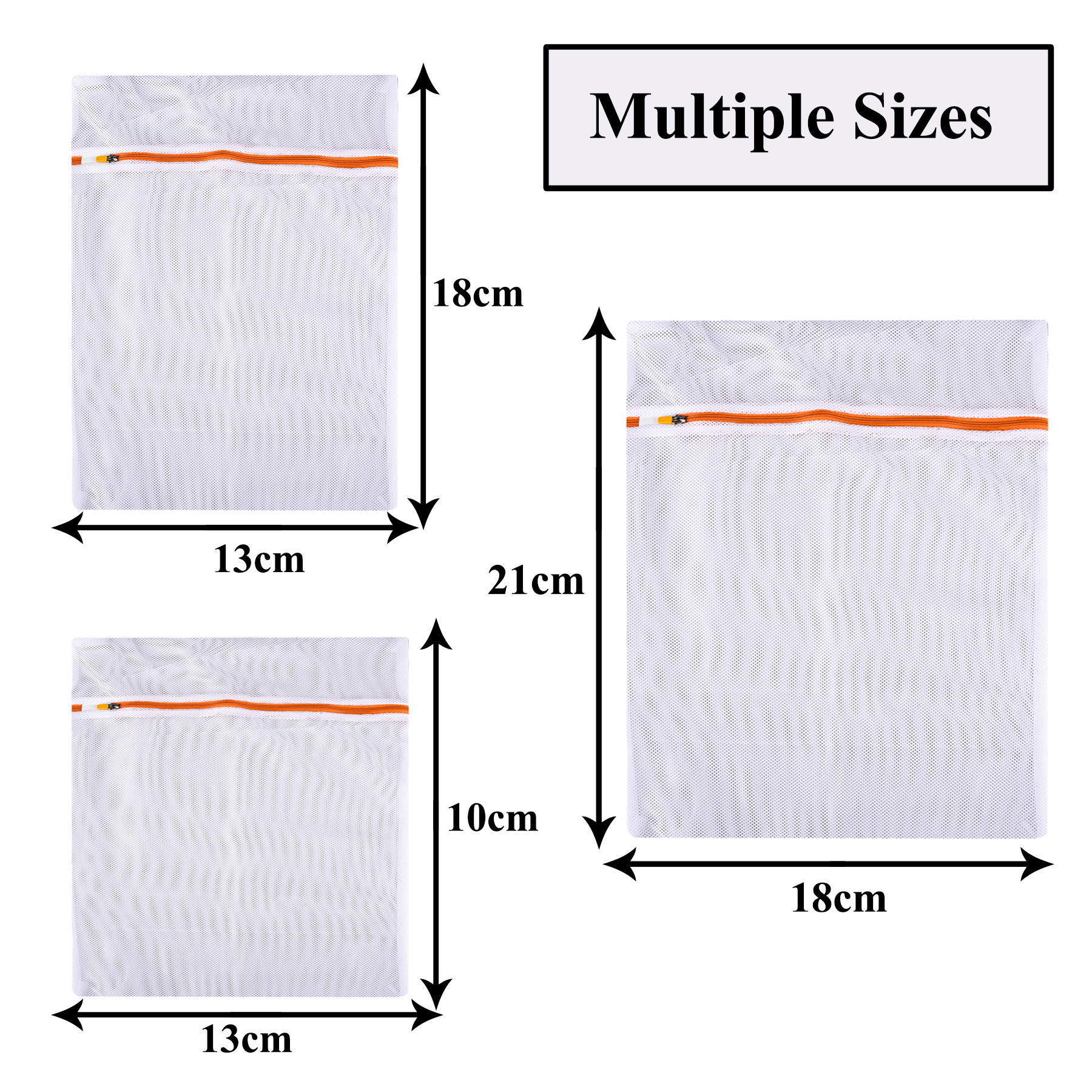 Kuber Industries Laundry Washing Bags | Reusable Mesh Laundry Bags | Washing Bags for Blouse-Bra-Panty-Hosiery-Lingerie-Jeans | Laundry Storage Bag | Clothes Bags |White