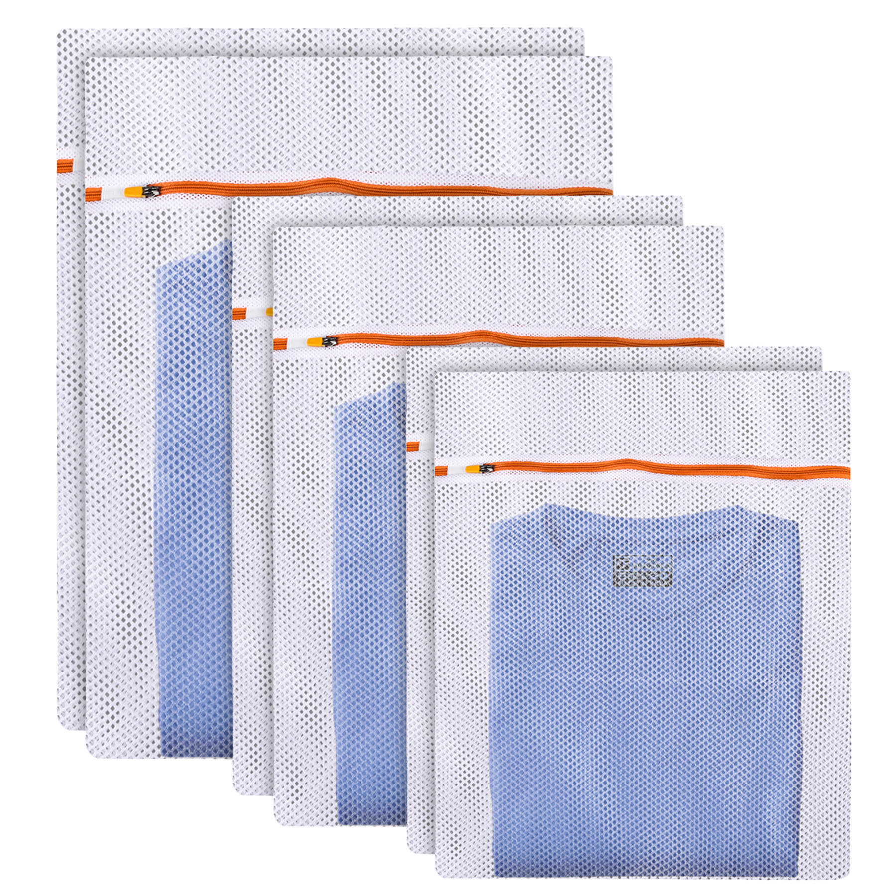 Kuber Industries Laundry Washing Bags | Reusable Mesh Laundry Bags | Washing Bags for Blouse-Bra-Panty-Hosiery-Lingerie-Jeans | Laundry Storage Bag | Clothes Bags |White
