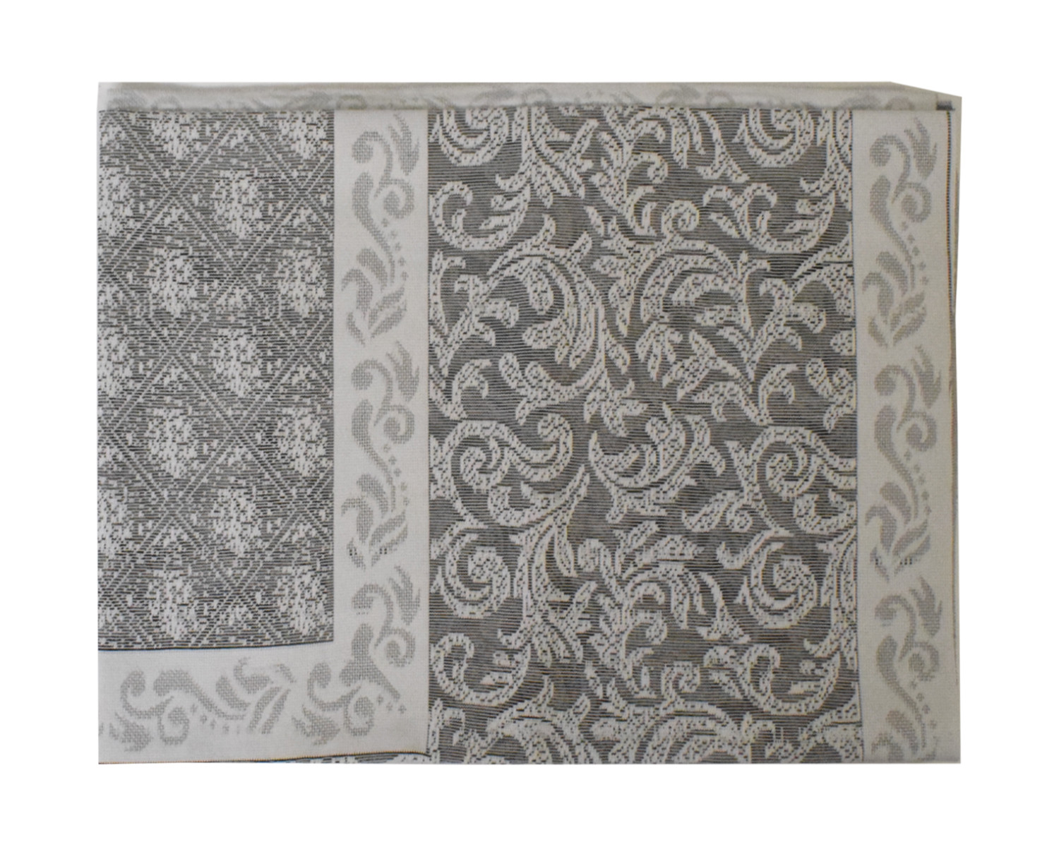 Kuber Industries Leaf Design Cotton 4 Seater Center Table Cover 60