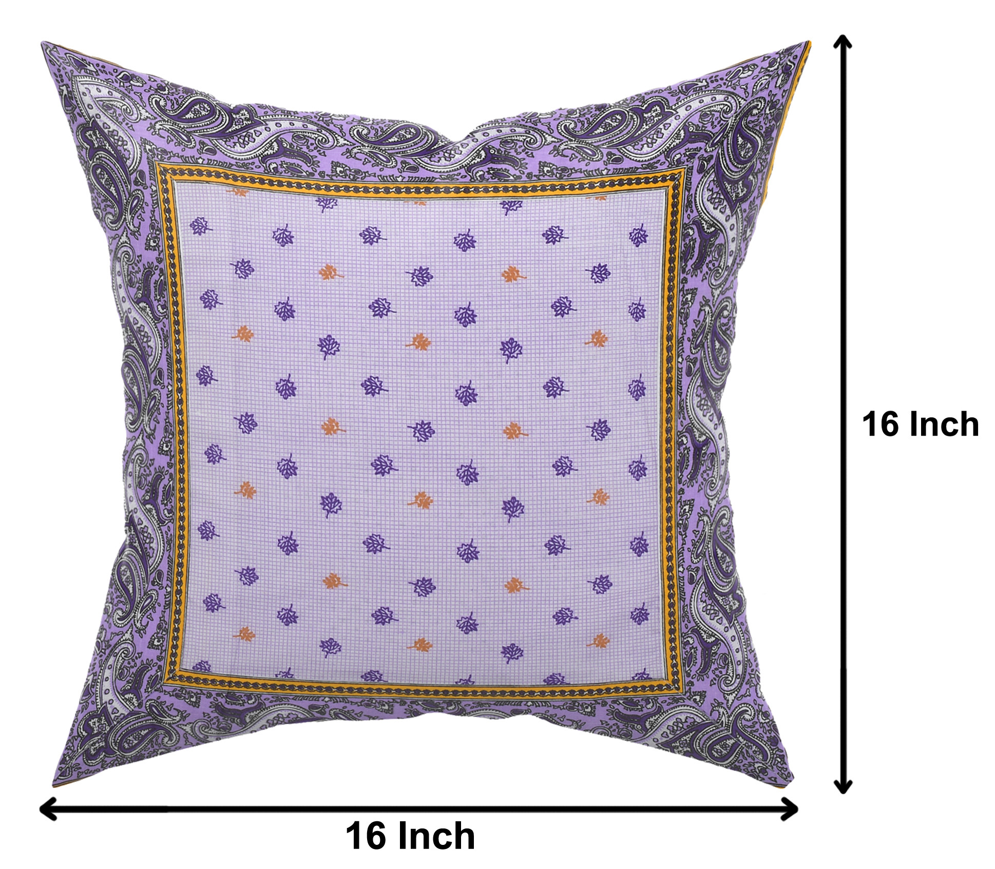 Kuber Industries Leaf Design Cotton Abstract Decorative Throw Pillow/Cushion Covers 16