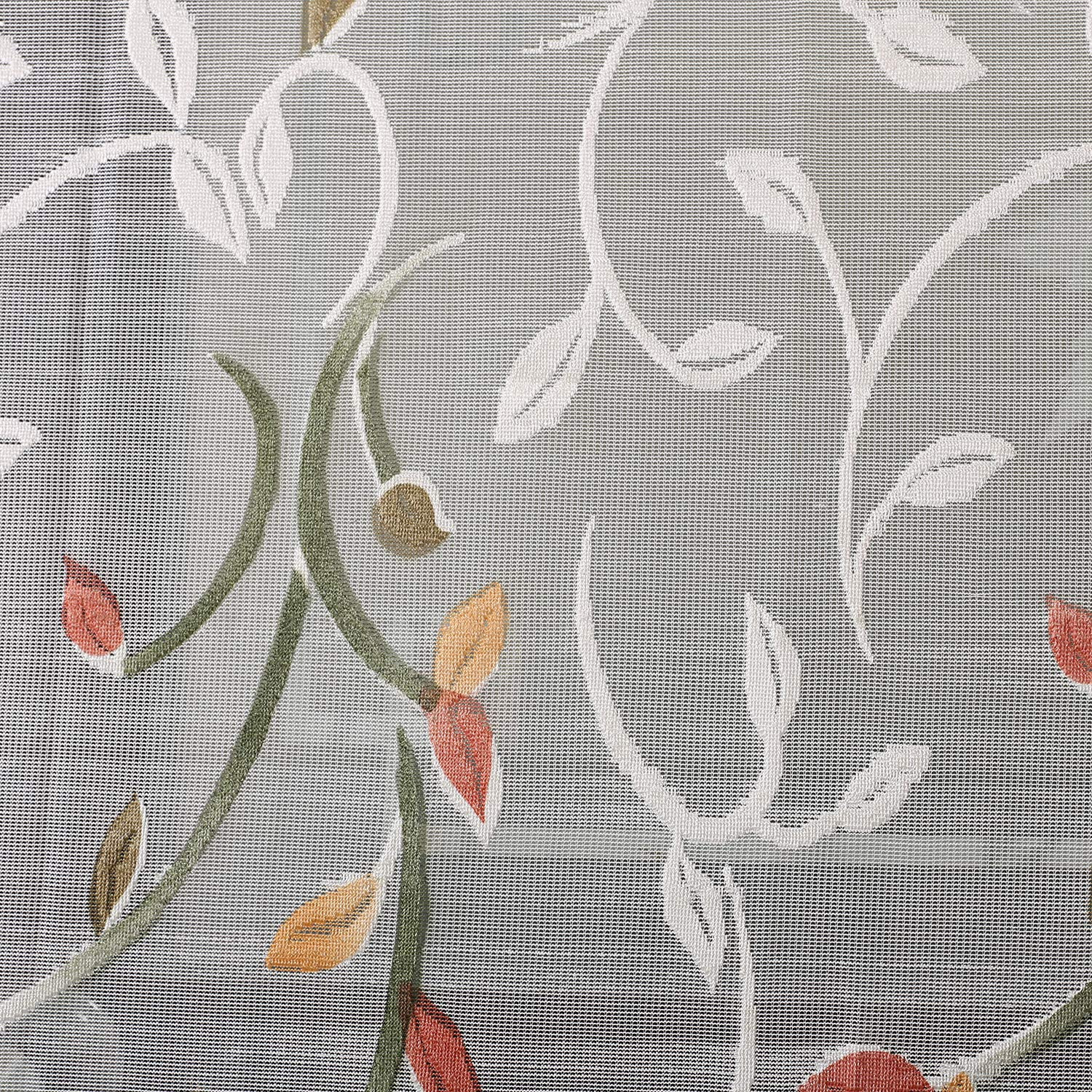 Kuber Industries Leaf Print Cotton 4 Seater Dining Table Cover,Cream-KUBMRT11909