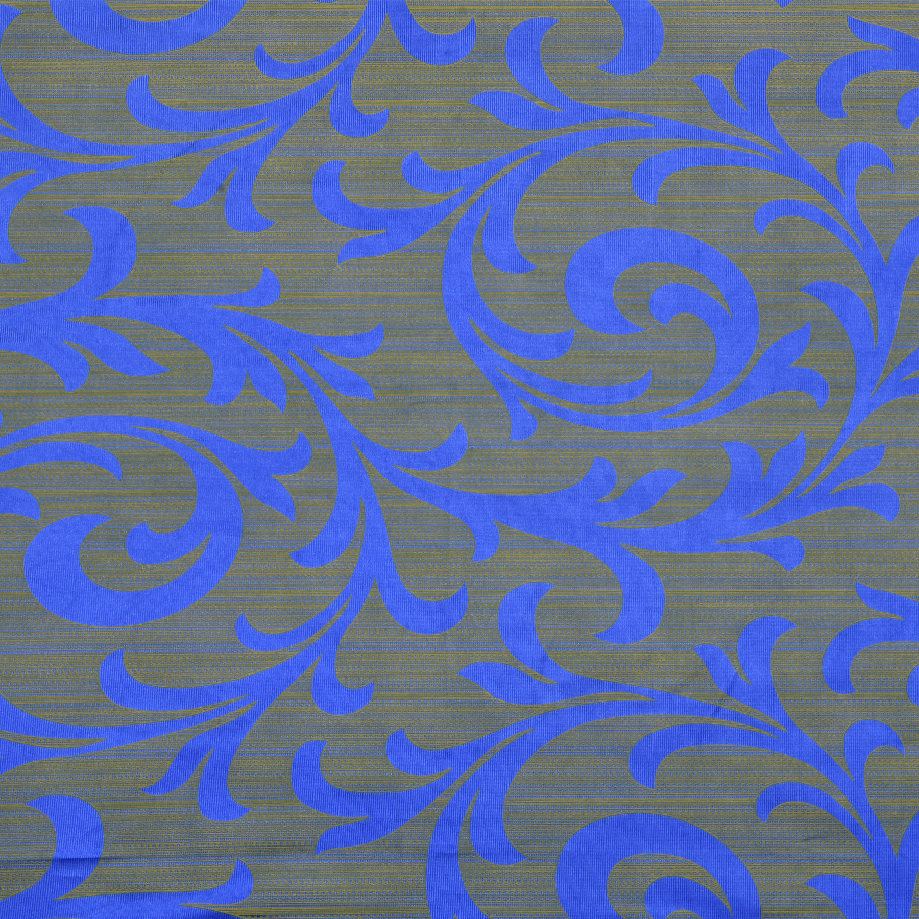 Kuber Industries Leaf Print Room Darkening Door Curtain, 7 Feet (Blue)