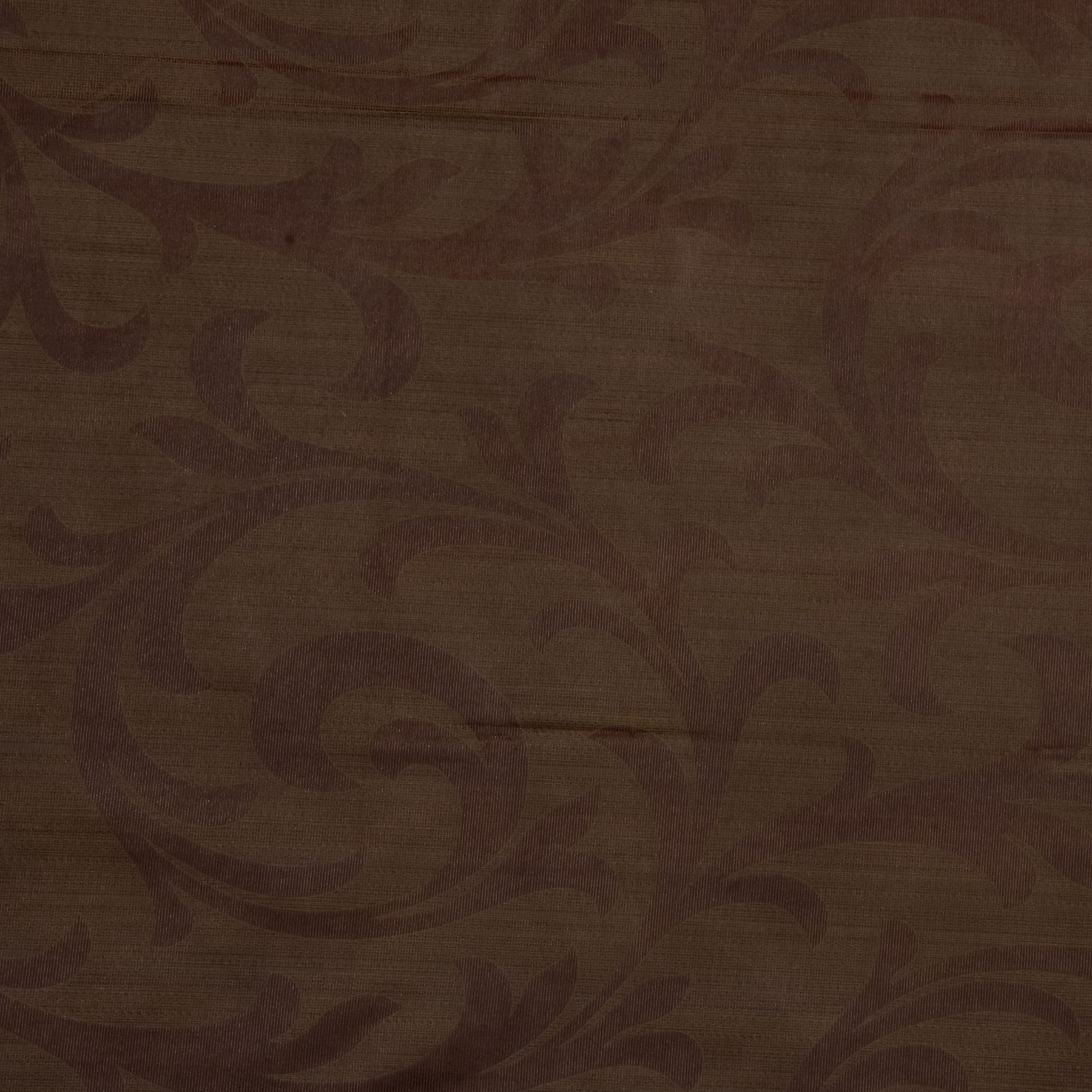 Kuber Industries Leaf Print Room Darkening Door Curtain, 7 Feet (Brown)