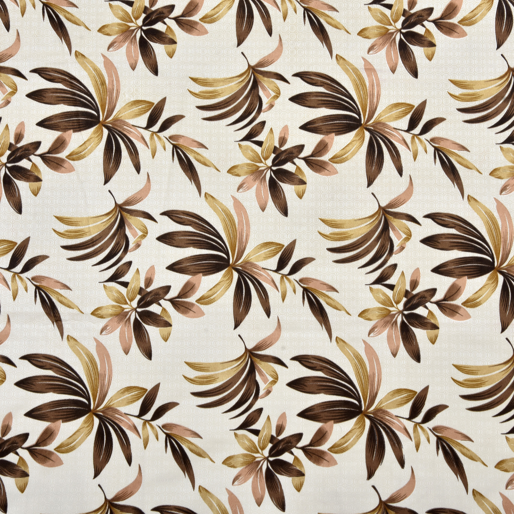 Kuber Industries Leaf Print Room Darkening Door Curtain, 7 Feet (Brown)