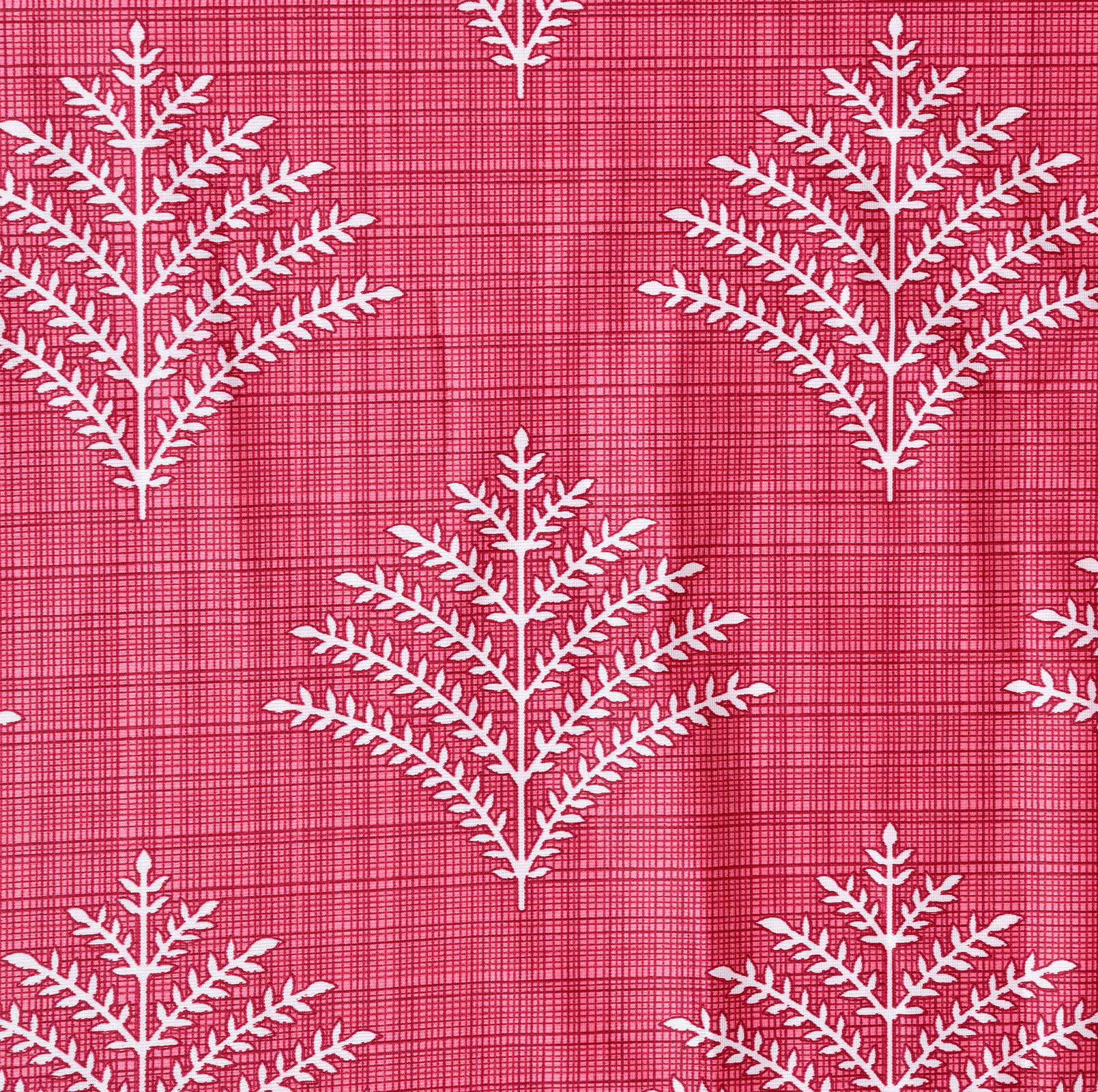 Kuber Industries Leaf Printed 7 Feet Door Curtain For Living Room, Bed Room, Kids Room With 8 Eyelet (Pink)-HS43KUBMART25585
