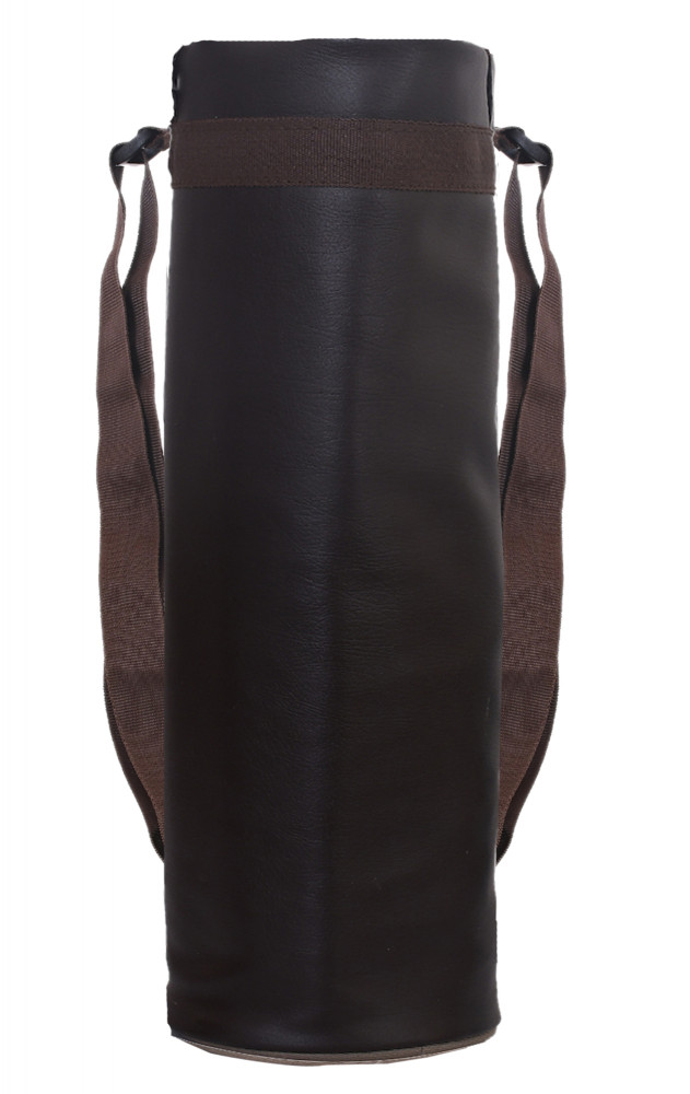 Kuber Industries Leather Insulated Round Water Bottle Cover/Bag,2.5 Ltr (Brown)