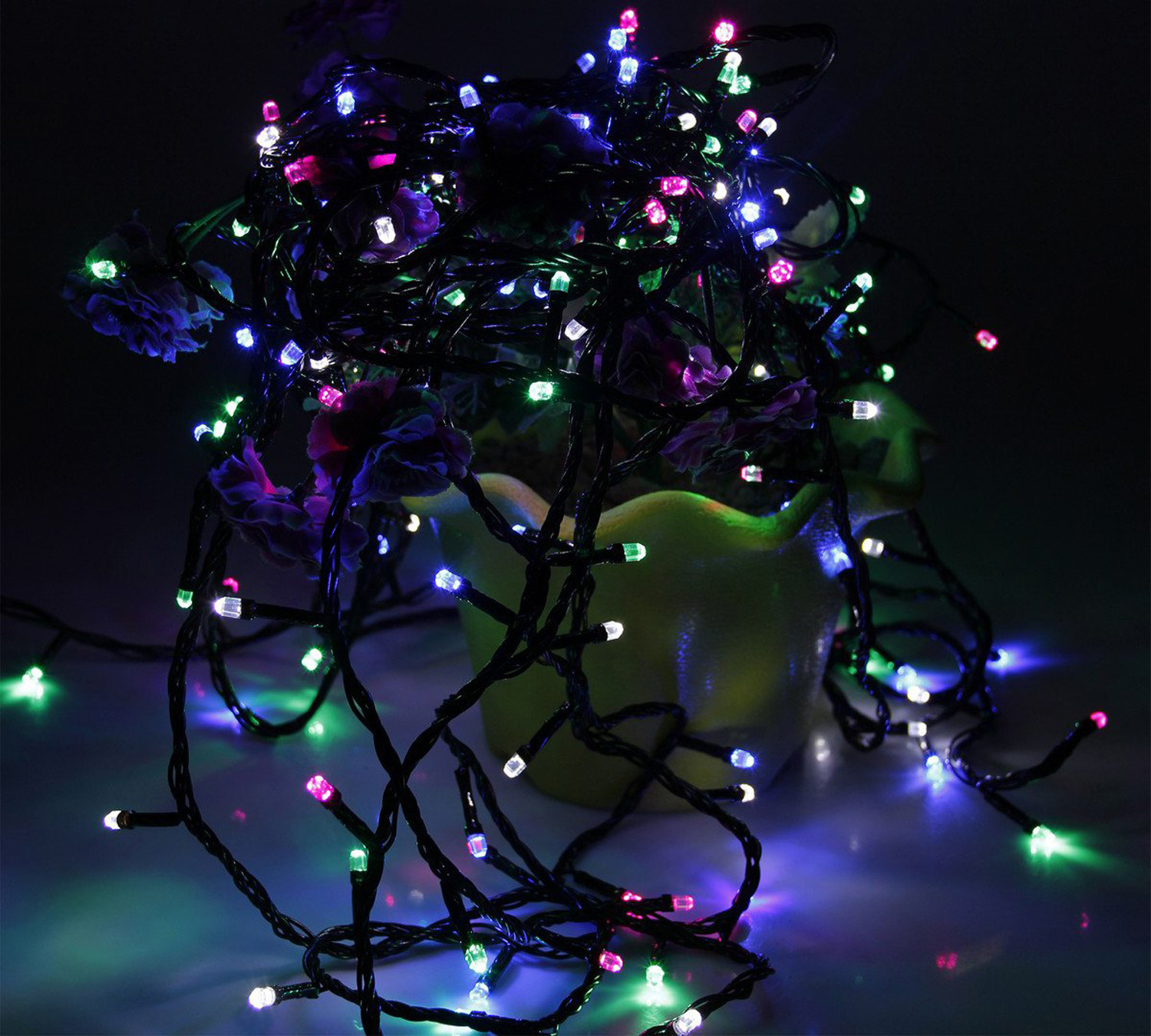 Kuber Industries LED Pixel String Lights | Diwali Lights | Christmas Home Decoration Lights | Copper Led Pixel String Lights | Lights for Décoration | 10 MTR | Multi
