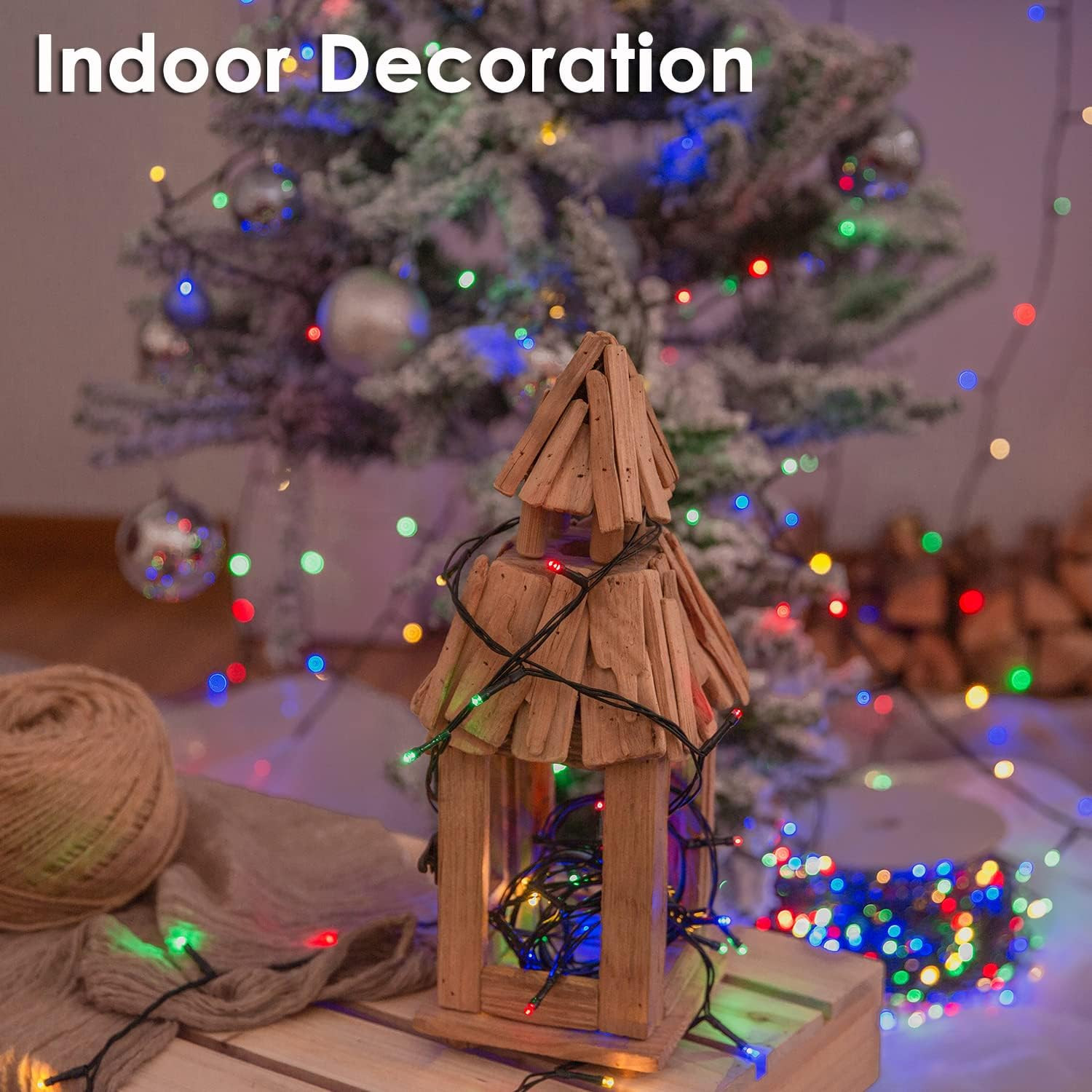 Kuber Industries LED Pixel String Lights | Diwali Lights | Christmas Home Decoration Lights | Copper Led Pixel String Lights | Lights for Décoration | 10 MTR | Multi