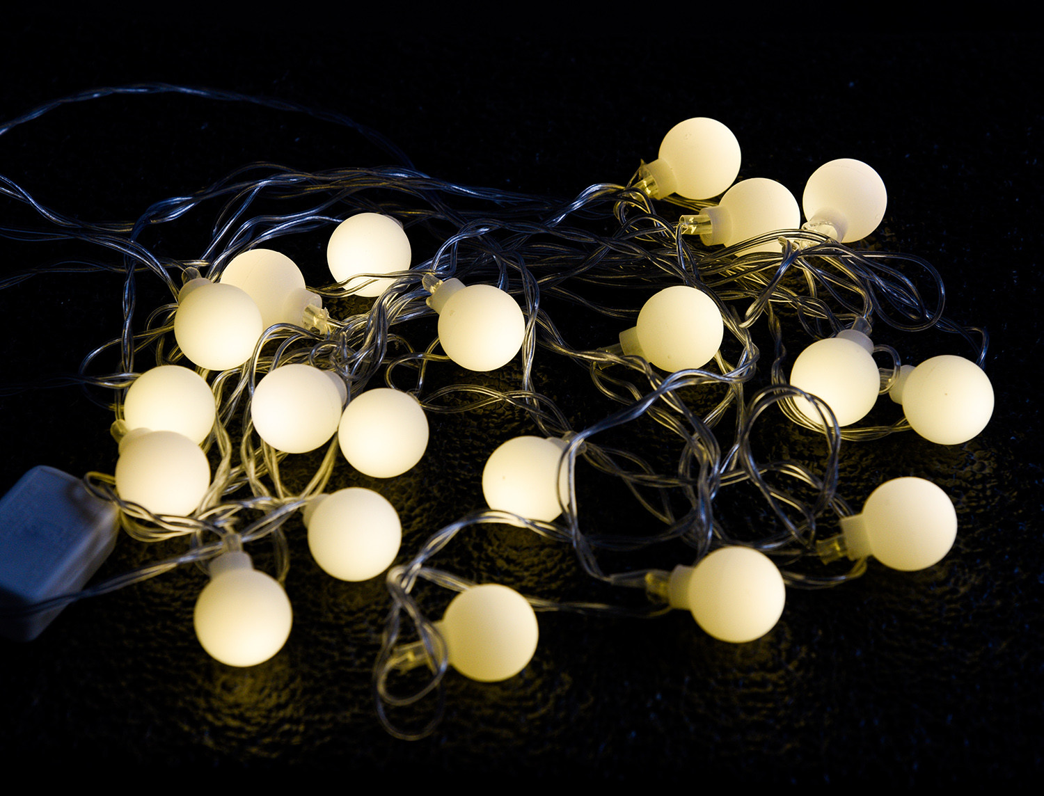 Kuber Industries LED String Light | 20 Ball LED String Lights | Light for Christmas | Light for Weddings | Ball Light | Lights for Home Decoration | White