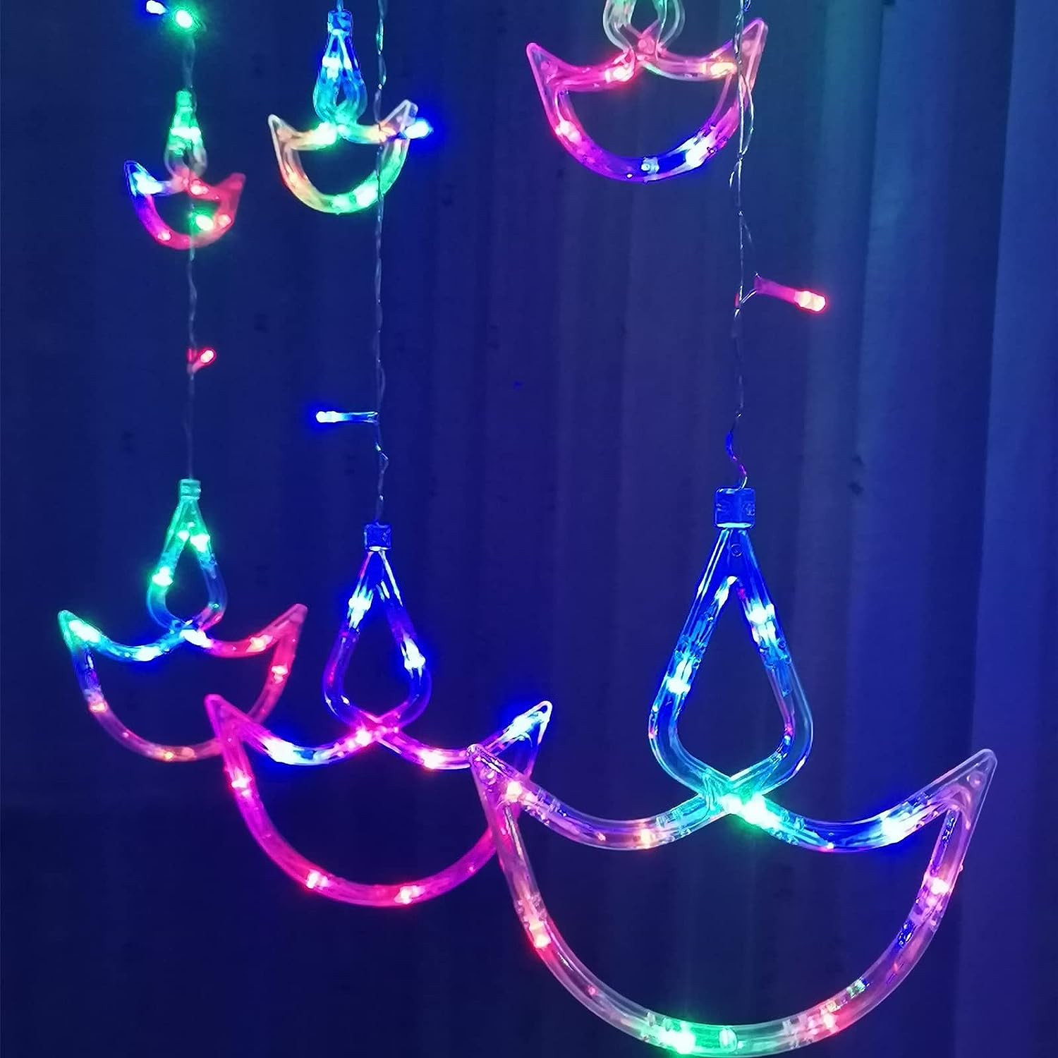 Kuber Industries LED String Light | 5 Big & 5 Small Diya LED String Lights | Light for Christmas | Light for Weddings | Star Light | Lights for Home Decoration | Multi