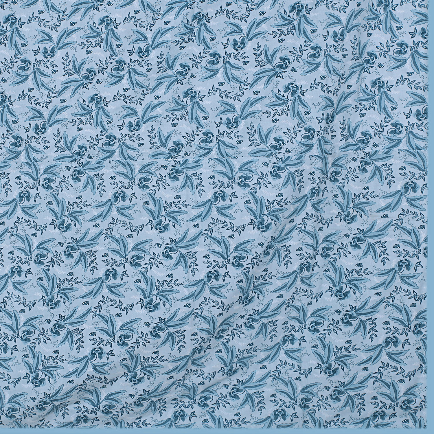 Kuber Industries Lightweight Floral Design Cotton Reversible Double Bed Dohar|AC Blanket For Home & Travelling (Light Green)