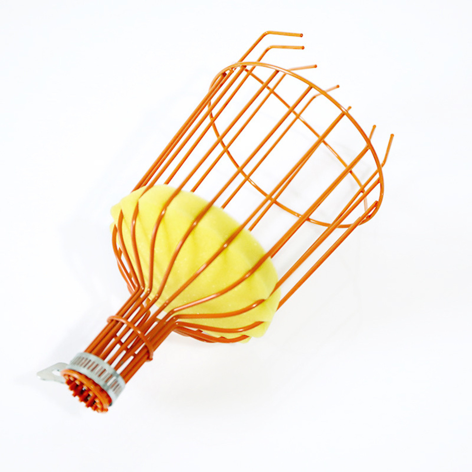 Kuber Industries Lightweight Fruit Picker|Fruit, Mango, Coconut Plucker|Fruit Picking Tool, Basket For Garden (Red)