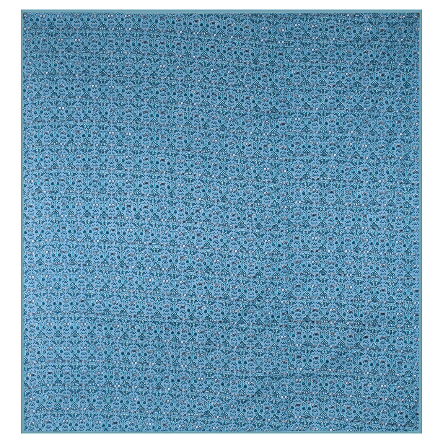 Kuber Industries Lightweight Paisley Design Cotton Reversible Double Bed Dohar|AC Blanket For Home & Travelling (Light Green)