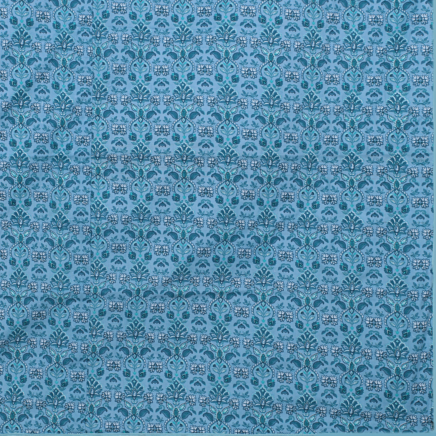 Kuber Industries Lightweight Paisley Design Cotton Reversible Double Bed Dohar|AC Blanket For Home & Travelling (Light Green)