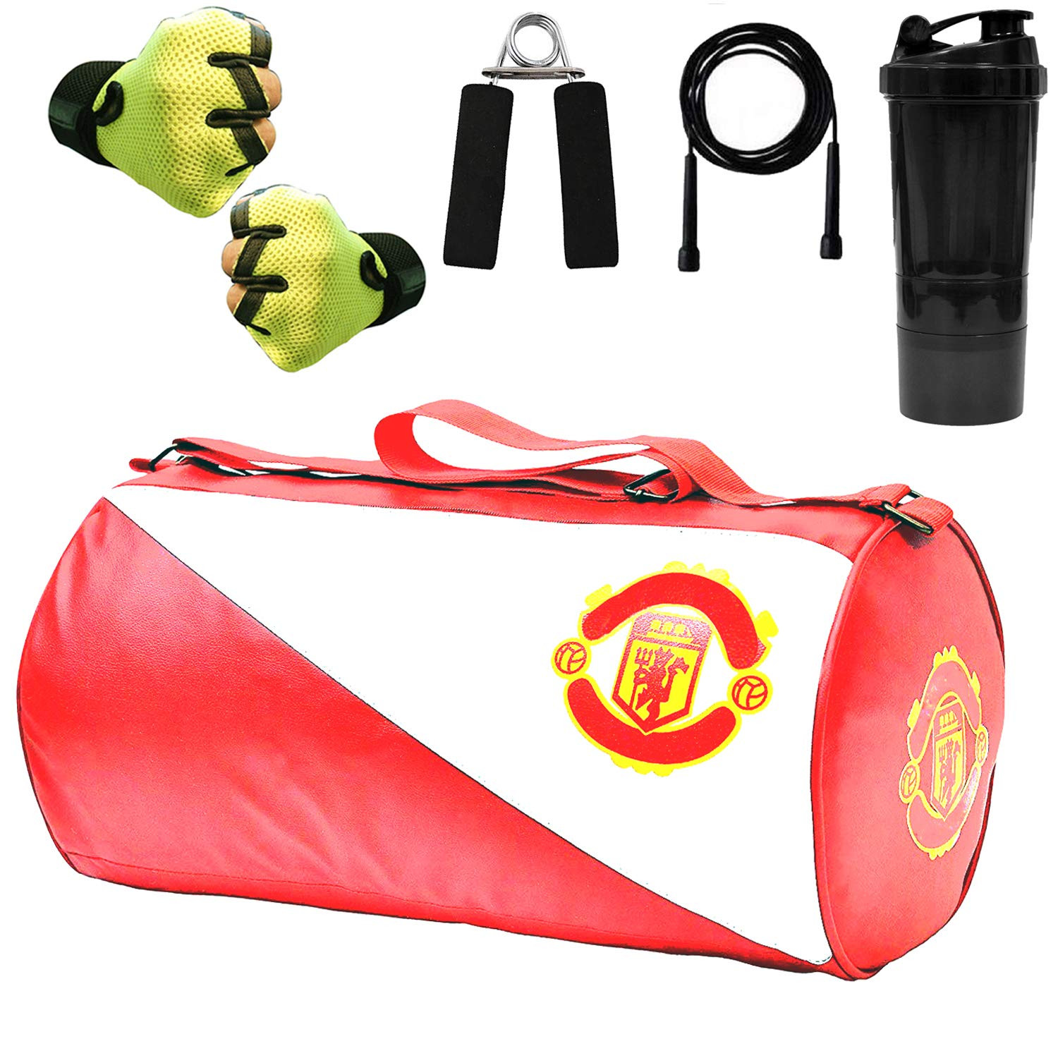 Kuber Industries Lightweight Sports Gym Bag, Travel Duffel Bag for Men And Women (Red)