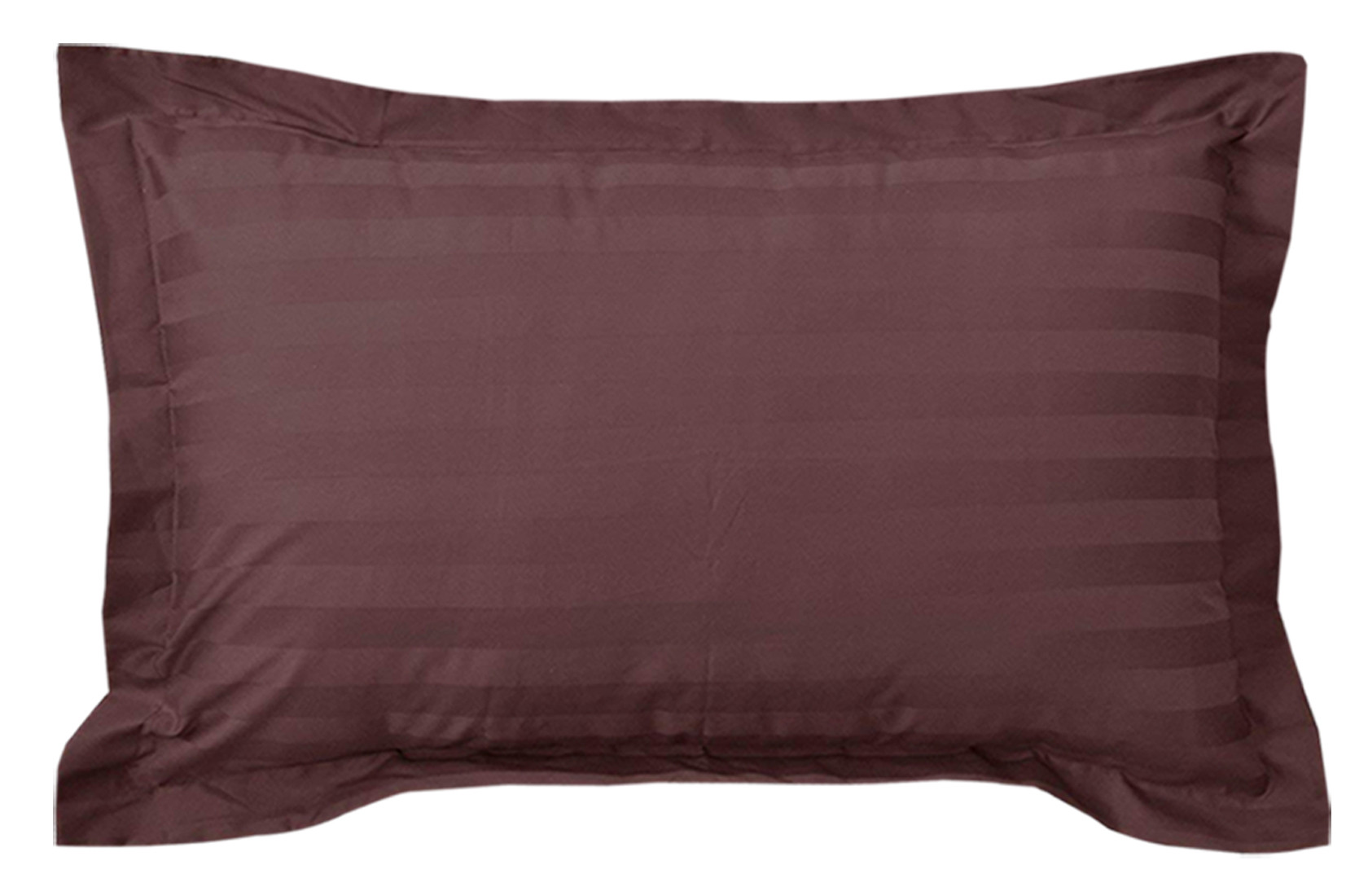 Kuber Industries Lining Design Breathable & Soft Cotton Pillow Cover/Protector/Case- 18x28 Inch,(Brown)-HS43KUBMART26749