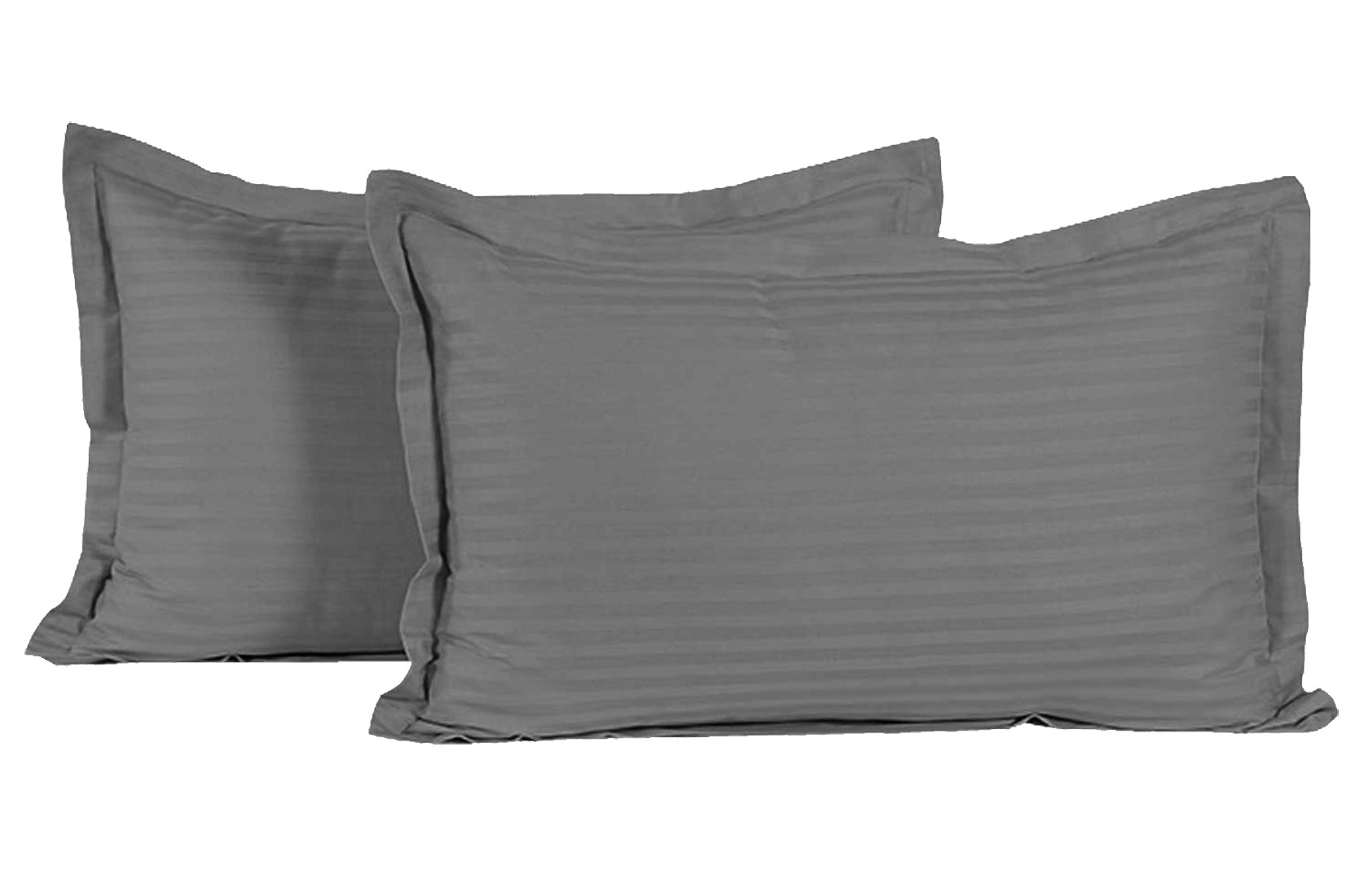 Kuber Industries Lining Design Breathable & Soft Cotton Pillow Cover/Protector/Case- 18x28 Inch,(Grey)-HS43KUBMART26755