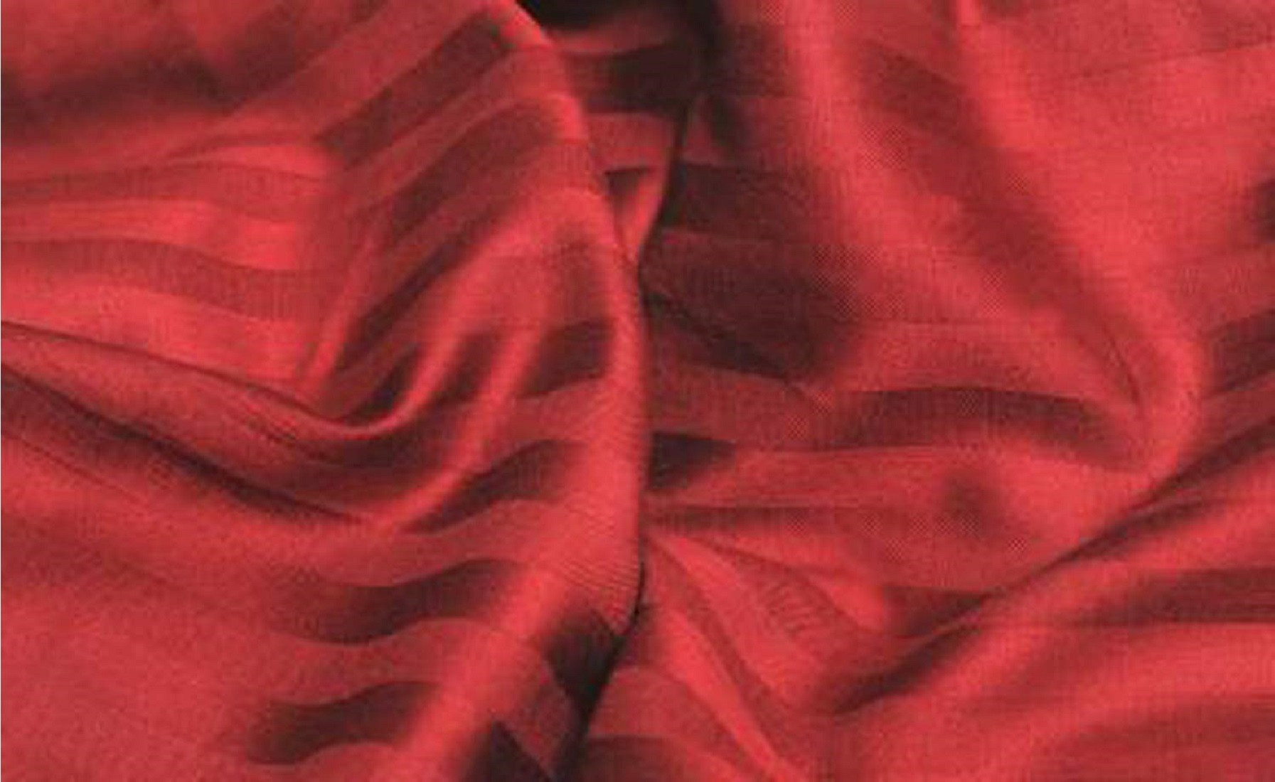 Kuber Industries Lining Design Breathable & Soft Cotton Pillow Cover/Protector/Case- 18x28 Inch,(Red)-HS43KUBMART26785