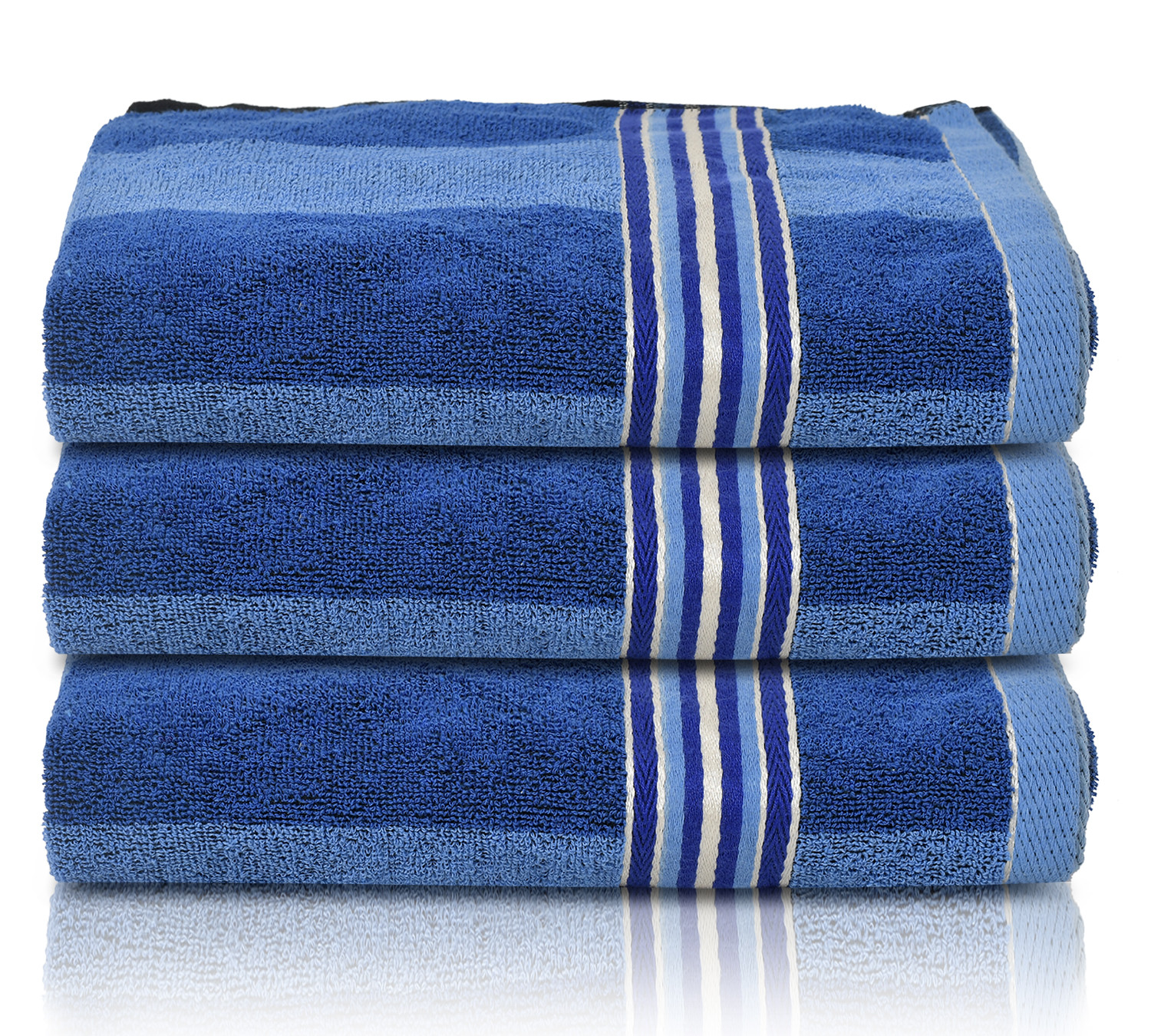 Kuber Industries Lining Design Soft Cotton Bath Towel, 30