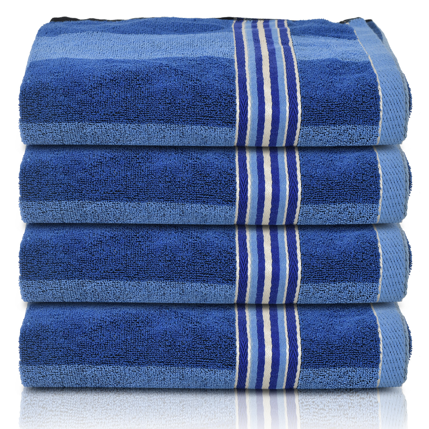 Kuber Industries Lining Design Soft Cotton Bath Towel, 30
