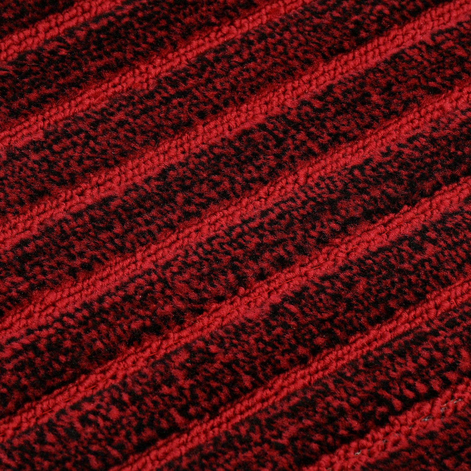 Kuber Industries Lining Design Soft, lightweigth Velvet Doormat/ Floor Mat (Maroon)