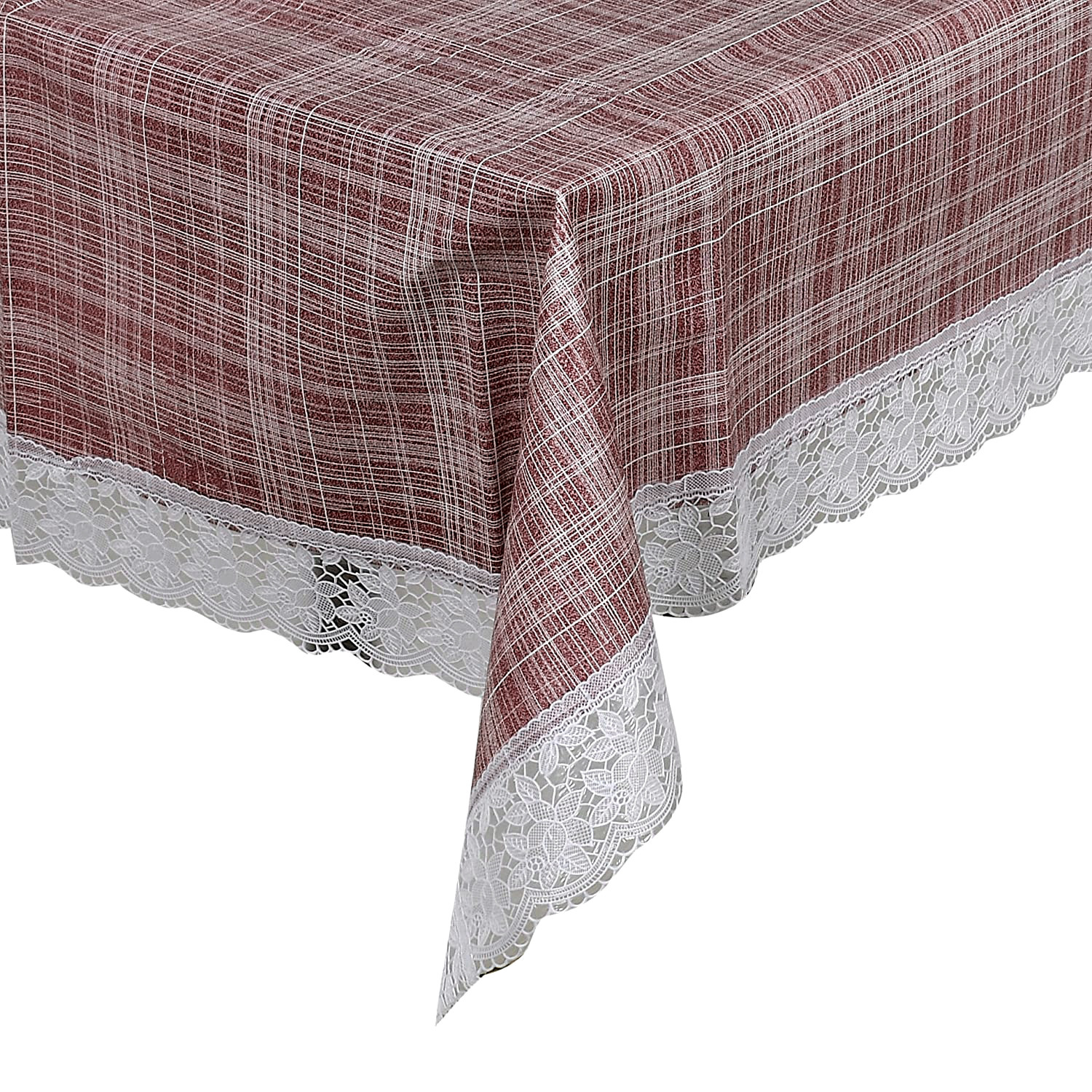 Kuber Industries Lining Printed PVC 6 Seater Dinning Table Cover 60