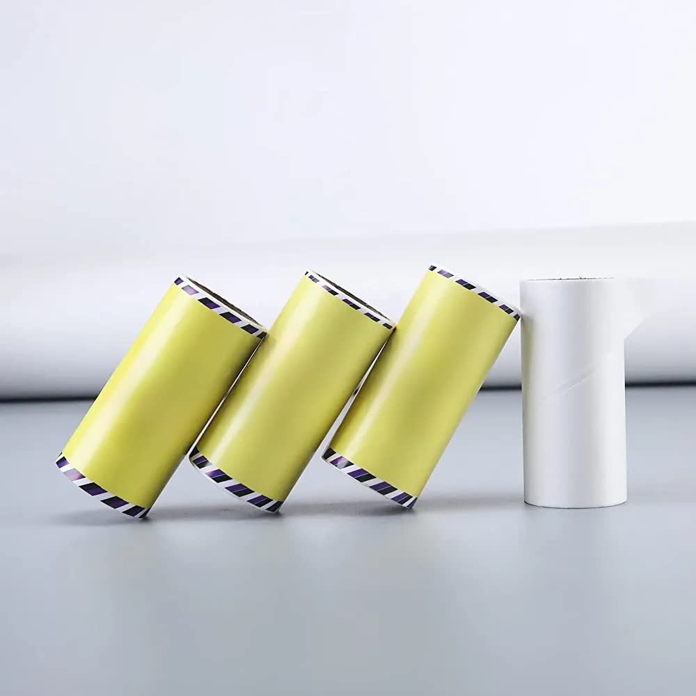Kuber Industries Lint Remover | Super Sticky Lint Roller | Easy | Lint Roller for Clothes | Lint Roller for Pet Hair | 60 Sheets (Pack of 4 Replacement Rolls)