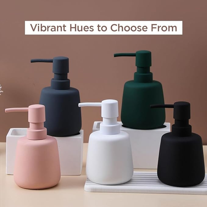 Kuber Industries Liquid Soap Dispenser | Handwash Soap Dispenser | Soap Dispenser for Wash Basin | Shampoo Dispenser Bottle | Bathroom Dispenser Bottle | JY00159GN | 260 ml | Green