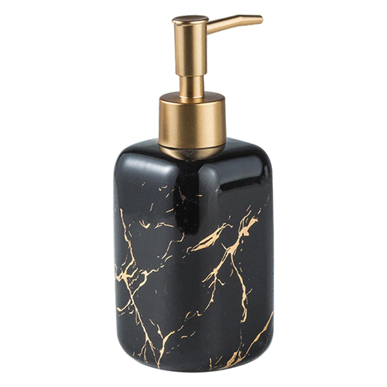 Kuber Industries Liquid Soap Dispenser | Handwash Soap Dispenser | Soap Dispenser for Wash Basin | Shampoo Dispenser Bottle | Bathroom Dispenser Bottle | ZX024BK | 300 ml | Black