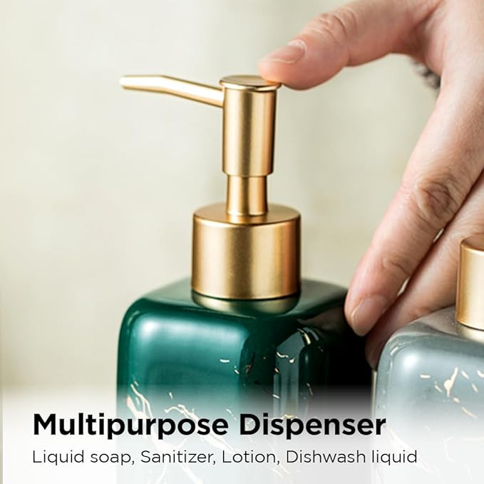 Kuber Industries Liquid Soap Dispenser | Handwash Soap Dispenser | Soap Dispenser for Wash Basin | Shampoo Dispenser Bottle | Bathroom Dispenser Bottle | 300 ml | Gray