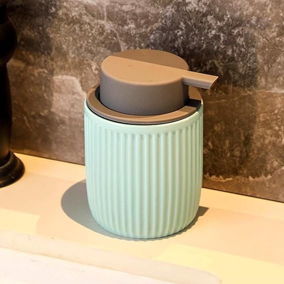 Kuber Industries Liquid Soap Dispenser | Handwash Soap Dispenser | Soap Dispenser for Wash Basin | Shampoo Dispenser Bottle | Bathroom Dispenser Bottle | JY00162BU | 320 ml | Blue