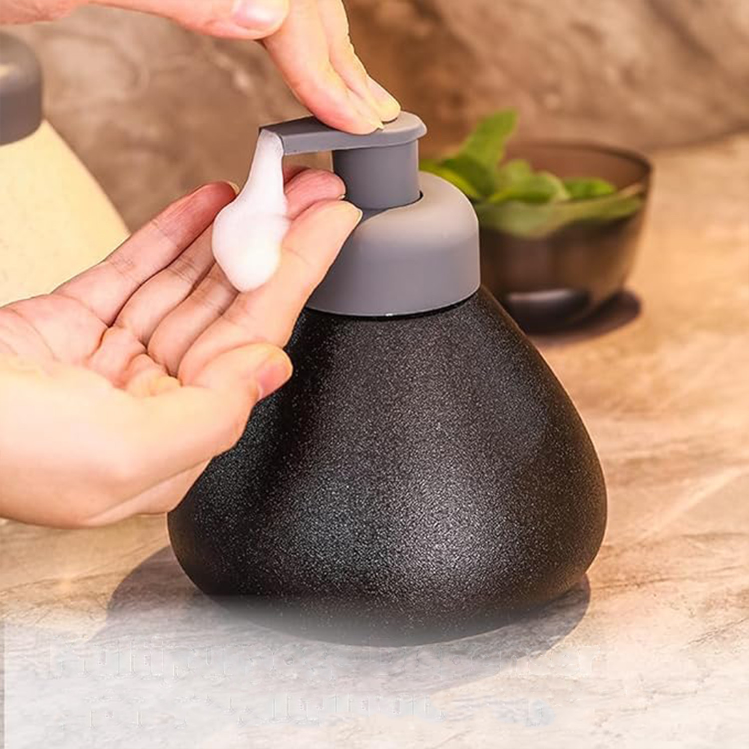 Kuber Industries Liquid Soap Dispenser | Handwash Soap Dispenser | Soap Dispenser for Wash Basin | Shampoo Dispenser Bottle | Bathroom Dispenser Bottle | JY00019 | 360 ml | Black
