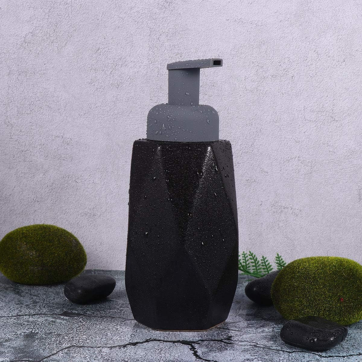 Kuber Industries Liquid Soap Dispenser | Handwash Soap Dispenser | Soap Dispenser for Wash Basin | Shampoo Dispenser Bottle | Bathroom Dispenser Bottle | JY00015 | 400 ml | Black